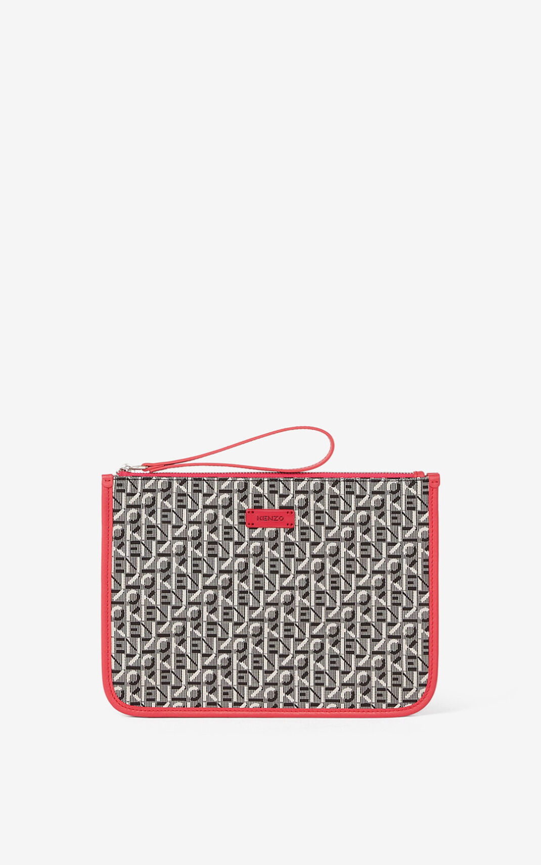 Clutch Kenzo Jacquard Courier Mujer Coral ONA324876